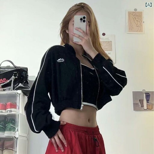 スウェットシャツ ジャージ 長袖 ダンス クラブ へそ出し ヒップホップ 衣装 KPOP カジュアル レジャー 通学 休日 ホームウェア 快適コーデ レディース スウェットシャツ ジャージ 長袖 ダンス クラブ へそ出し ヒップホップ 衣装 KPOP カジュアル レジャー 通学 休日 ホームウェア 快適コーデ レディース