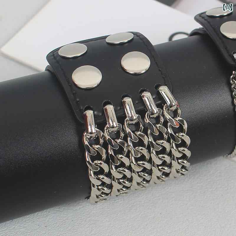 楽天カラフル365マーケットファッション アクセサリー ジュエリー ブレスレット パンク ロック アメリカン ヒップホップ カジュアル チタン鋼 太い メンズ レディース兼 アクセサリー