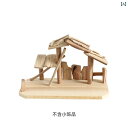 無垢材 小さめ 家 模型 造園 装飾品 リビング ルーム 家具 ホーム キャビネット 装飾 ギフト ナチュラル インテリア