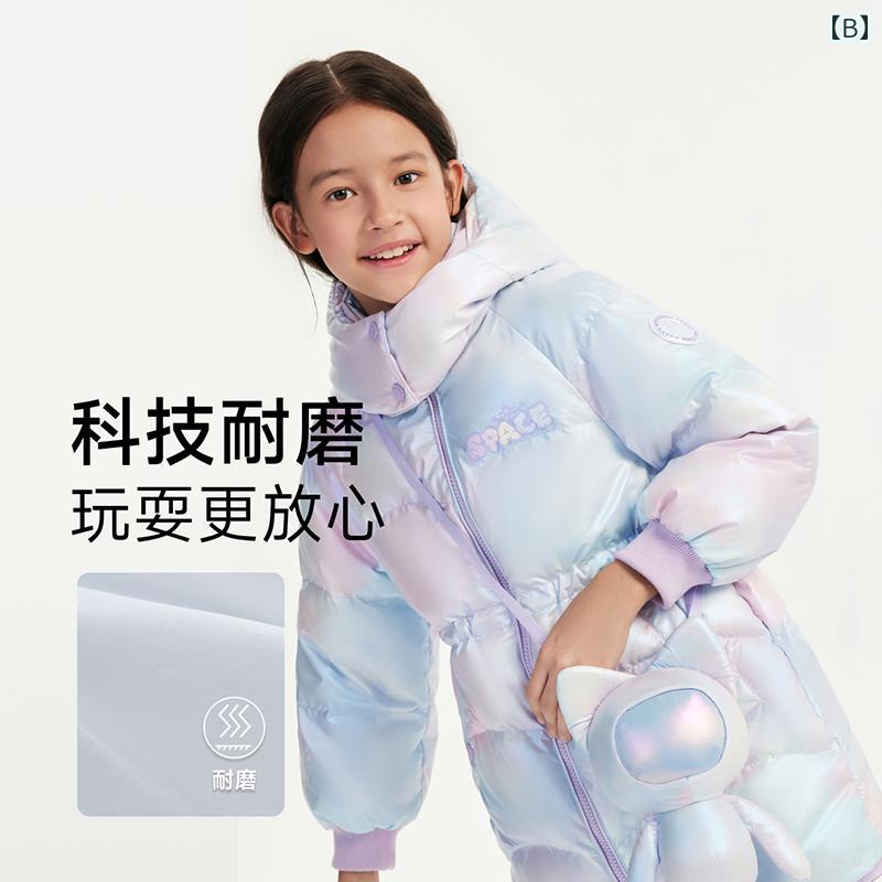 子供服 ダウンジャケット ショートコート フード 女の子 秋冬 厚手 デイリー カジュアル レジャー アウトドア 休日 リゾート キッズ