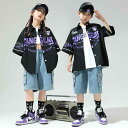 子供服 女の子 男の子 シャツ Tシャツ タンクトップ へそ出し ショートパンツ コスチューム バンド ダンス ヒップホップ ストリート系 パフォーマンス 衣装 クール かっこいい キッズ