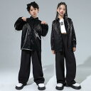 子供服 女の子 男の子 シャツ タンクトップ へそ出し パンツ 夏 コスチューム バンド ダンス ヒップホップ ストリート系 パフォーマンス 衣装 クール かっこいい キッズ