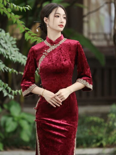 豪華感 起毛 秋冬 ホーム デイリー スリム 婦人服 低スリット 豪華感 起毛 秋冬 ホーム デイリー スリム 婦人服 低スリット