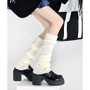 秋冬 レディース 白ソックス 膝上 レッグセット 和風 ロング 春 ふくらぎ JK サブカルチャー パイルソックス