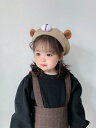 ベビー 春秋 帽子 幼児 ベレー 帽 かわいい クマ ウール 帽子 秋冬 暖かい キッズ ベレー帽 メンズ レディース兼