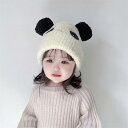 ベビー 帽子 冬 少女 プルオーバー かわいい 男の子 ぬいぐるみ 暖かい パンダ 子供 耳保護 メンズ レディース兼