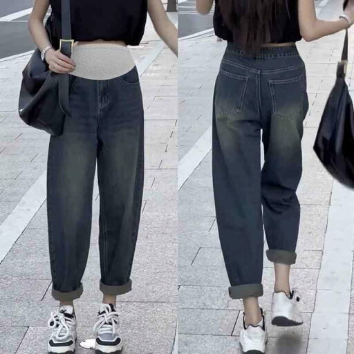 マタニティパンツ 春秋冬 起毛 パパパンツ 大きめサイズ デニムパンツ 妊婦 腹部サポート コットンデニム ロング マタニティパンツ 春秋冬 起毛 パパパンツ 大きめサイズ デニムパンツ 妊婦 腹部サポート コットンデニム ロング