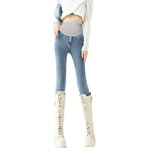 マタニティパンツ 春秋冬 ジーンズ 起毛 厚手 暖かい レギンス 腹部サポート デニム 起毛 ロング マタニティパンツ 春秋冬 ジーンズ 起毛 厚手 暖かい レギンス 腹部サポート デニム 起毛 ロング