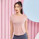 レディース ヨガウェア ランニング トレーニング スポーツ 半袖 秋冬 ゆったり 美背中 フィットネスウェア トップス