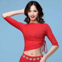 レディース ベリーダンス トップス 秋冬 魅惑 大人 ダンス 衣装 練習服 大きめサイズ レディース 長袖