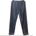 レディース パンツ 秋冬 厚手 暖かい メンズ ホームウェア シンプル ロング フリース ピンク グレー