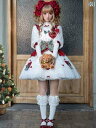 ロリータ ファッション レディース 甘ロリ ガーリー プリンセス 冬 ドレス ワンピース トップス セット かわいい