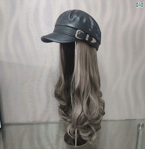 ウィッグ 帽子一体 レディース レディース 婦人 ファッション小物 ヘアアクセサリー かつら つけ毛 おしゃれ 秋冬 PU ウィッグ 帽子一体 レディース レディース 婦人 ファッション小物 ヘアアクセサリー かつら つけ毛 おしゃれ 秋冬 PU