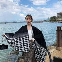 ショール エスニック ボヘミアン ファッション アクセサリー 大判 千鳥格子 スリット レディース 旅行 オールシーズン スカーフ マント 厚手 暖かい