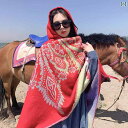 ショール ボヘミアン ファッション アクセサリー 秋冬 旅行 暖かい レディース エスニック 写真 スカーフ マント