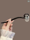 かんざし レトロ モダン 大人式 母の日 ファイバー ムーン フック 三日月 フリンジ ヘアピン レディース アクセサリー チャイナ風 クール 髪飾り