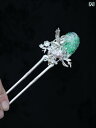かんざし レトロ モダン 大人式 母の日 雀 花 パール ヘアピン 中国風 クール シルバー チャイナドレス ボール アクセサリー 髪飾り