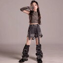 子供服 女の子 Tシャツ タンクトップ へそ出し ショートパンツ 夏 コスチューム バンド ダンス ヒップホップ ストリート系 パフォーマンス 衣装 クール かっこいい キッズ