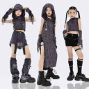 子供服 女の子 Tシャツ タンクトップ へそ出し パンツ ミニスカート 夏 コスチューム バンド ダンス ヒップホップ ストリート系 パフォーマンス 衣装 クール かっこいい キッズ