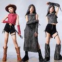 子供服 女の子 Tシャツ タンクトップ フード へそ出し ショートパンツ 夏 コスチューム バンド ダンス ヒップホップ ストリート系 パフォーマンス 衣装 クール かっこいい キッズ
