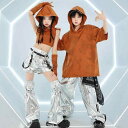 子供服 女の子 男の子 Tシャツ タンクトップ フード へそ出し ショートパンツ 夏 コスチューム バンド ダンス ヒップホップ ストリート系 パフォーマンス 衣装 クール かっこいい キッズ