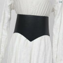 太ベルト ワイド 幅広 バンド アメリカン レザー 個性 ガードル 革 レディース 装飾 pu シルバー ボタン カジュアル シンプル 方向 自由 V型 コルセ...