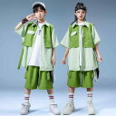子供服 女の子 男の子 シャツ Tシャツ ショートパンツ コスチューム バンド ダンス ヒップホップ ストリート系 パフォーマンス 衣装 セットアップ クール かっこいい キッズ
