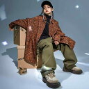子供服 ダンス キッズ 衣装 セットアップ ヒップホップ ジャズダンス 秋冬 女の子 ボーイズ ヒョウ柄 レオパード ロングシャツ ストリート パフォーマンス 練習着