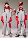 子供服 ダンス キッズ 衣装 ヒップホップ ジャズダンス セットアップ スウェット 春秋 スポーツ ジャージ 女の子 ボーイズ ストリート 練習着 パフォーマン...
