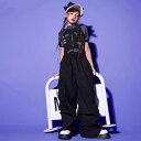 子供服 女の子 男の子 シャツ へそ出し パンツ 夏 コスチューム バンド ダンス ヒップホップ ストリート系 パフォーマンス 衣装 セットアップ クール かっこいい キッズ