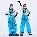 子供服 女の子 Tシャツ タンクトップ へそ出し パンツ 夏 コスチューム バンド ダンス ヒップホップ ストリート系 パフォーマンス 衣装 セットアップ クール かっこいい キッズ