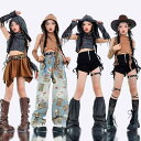 子供服 女の子 Tシャツ タンクトップ へそ出し ショートパンツ ミニスカート 夏 コスチューム バンド ダンス ヒップホップ ストリート系 パフォーマンス 衣装 セットアップ クール かっこいい キッズ