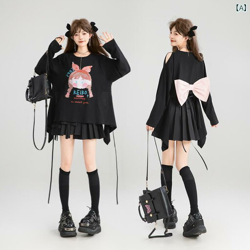 バックリボントップス Tシャツ 秋 ガーリー 長袖 半袖 ラウンドネック プルオーバー フレアスカート ゆったり 快適 マタニティ 韓国 おしゃれ かわいい ファッション デート 普段使い使い バックリボントップス Tシャツ 秋 ガーリー 長袖 半袖 ラウンドネック プルオーバー フレアスカート ゆったり 快適 マタニティ 韓国 おしゃれ かわいい ファッション デート 普段使い使い