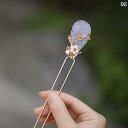 紫 U字型 ヘアピン チャイナ風 シンプル 宋代 アクセサリー アクセント 髪飾り 大人式 パーティー ギフト おしゃれ フェミニン