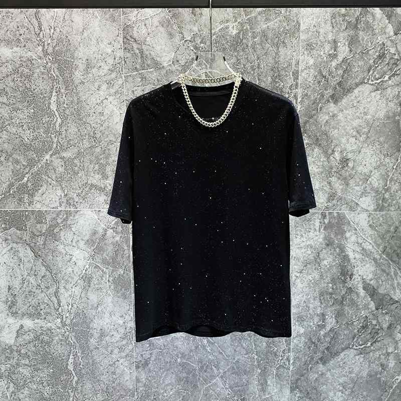 楽天カラフル365マーケットスパンコール キラキラ 半袖 Tシャツ メンズ 韓国 ラウンドネック ファッション トップス 夏 シンプル カジュアル 着回し ストリート