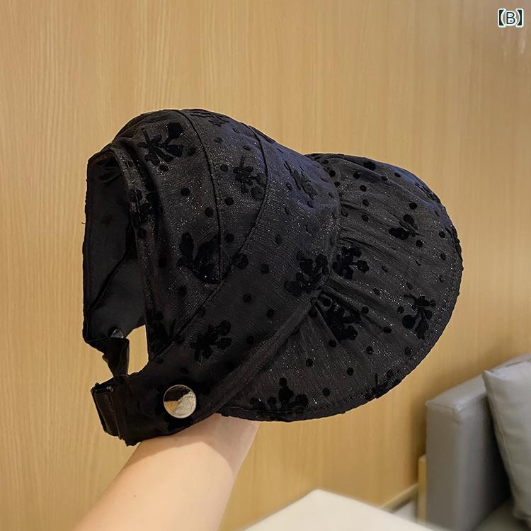 サンバイザー アウトドア 日よけ ファッション ハット 帽子 リバーシブル 両面 ひさし帽 小物 日焼け防止 スポーティ 旅行 つば 大きめ 調節可能 レディース 折りたたみ 外出 屋外 レジャー レディース 夏