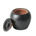 【 】 キャプテンスタッグ(CAPTAIN STAG) 火消し 火消し壺 和膳亭 陶器製 UY-7035 ブラック 外径160×高さ130mm(4)