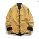 メンズ チャイナテイスト ジャケット リバーシブル 中華服 中国 服 ファッション カジュアル 普段着 レトロ ゆったり メンズ 大きめサイズ 春秋