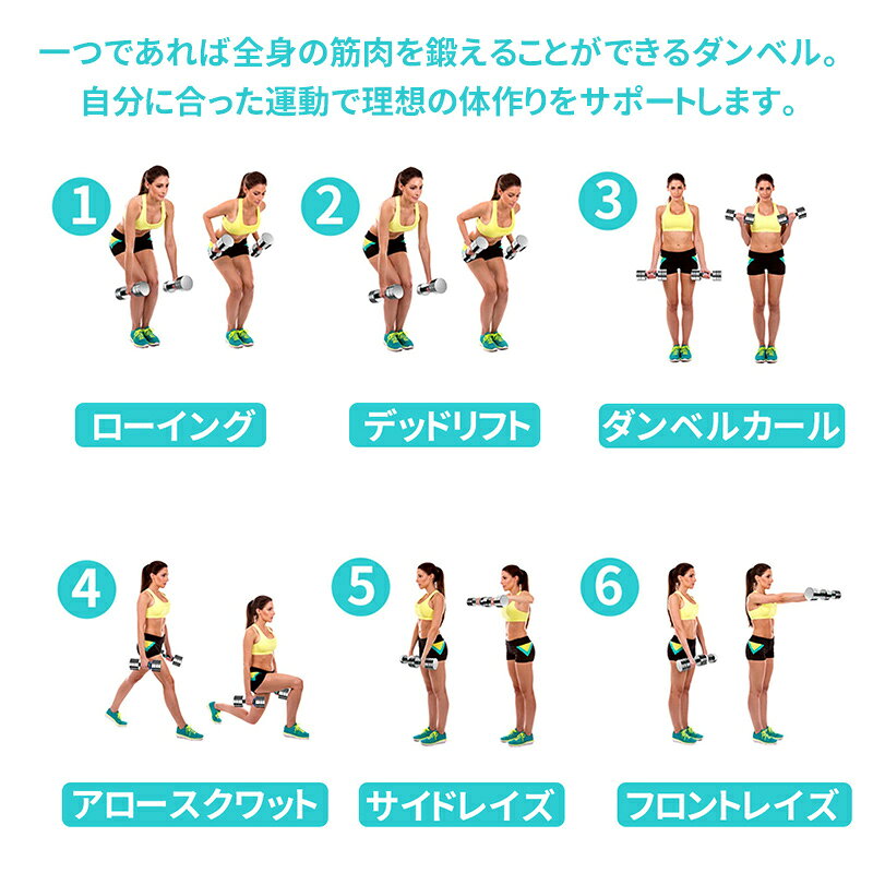 BIMITI ダンベル 家庭用ダンベル スチール 2個セット 1kg 2kg 3kg 4kg 5kg 6kg 7kg...