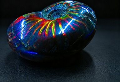 ディ・ヴィルト・ブリッジの【新品】 天然石（原石） 数万個の中の一個★天然マダガスカル産 ★ 両面オパールアンモナイト 化石標本超巨大23g★48mm D865｜アングル3