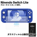 スイッチ ライト ガラスフィルム 画面保護シート ガラス フィルム ブルーライトカット Switch lite 保護カバー 9H 飛散防止