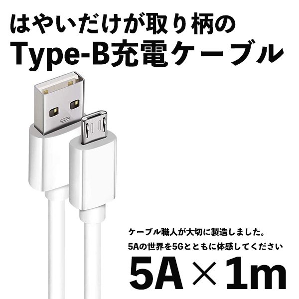 スマホ Type-B ケーブル 充電ケーブル USB アンドロイド 1m 充電器 Xperia Ne ...