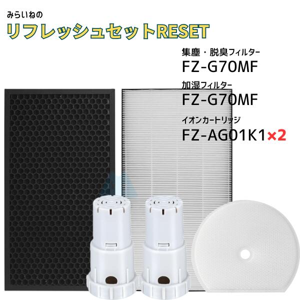 【セット商品】 シャープ対応 FZ-D70HF FZ-D70DF FZG70MF FZ-AG01K1 空気清浄機 フィルター 集塵 脱臭