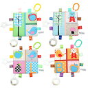 【メール便対応商品】可愛い カラー布絵本 ソフトブック ベビー 布製絵本 知育玩具 赤ちゃん 音の出る 男の子 女の子 柔らかい 洗える 安全 アニマル かわい...