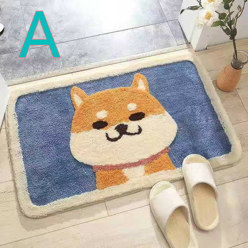 漫画動物　かわいいバスマット 50*80CM 厚いドアマット 玄関マット 柔らか 足ふきマット 複数の仕様選..