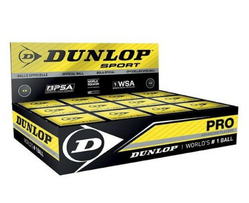 DUNLOP ダンロップ スカッシュボール DUNLOP SQUASH BALLS 箱12個入り D ...