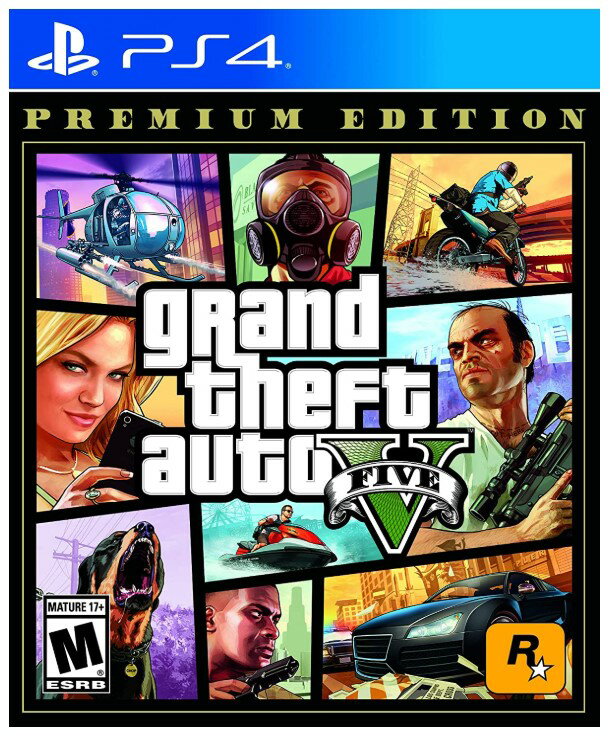 OhZtgI[g5 Grand Theft Auto V Premium Online Edition - PlayStation 4 Standard Edition (A)- PS4yViz