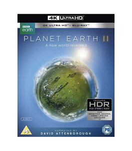 PLANET EARTH 2 -プラネットアース2 300分 BBC ライフシリーズ デイビッド・アッテンボロー 輸入版 [4K UHD] + [Blu-ray] [リージョンALL]【新品】