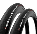 2本セット Vittoria ビットリア RUBINO PRO(ルビノ プロ) G2.0 クリンチャータイヤ 700c ヴィットリア Clincher Tire (700×25c, フルブラック) 輸入品