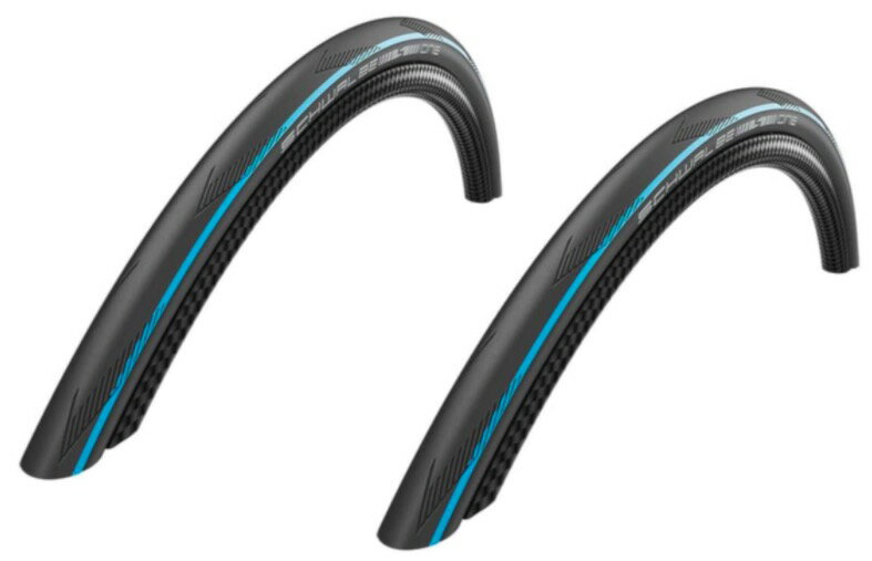 SCHWALBE (シュワルベ) 2本セット SCHWALBE ONE ADDIX シュワルベワン クリンチャー 700c (700×25c, ブルーストライプ)